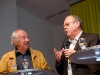 Roland Jeanneret und Artur K. Vogel (Chefredaktor Der Bund) am 19. Berner Medientag zum Thema  im Radiostudio Bern.