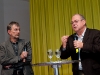 Hanspeter Sporri (Publizist) und Artur K. Vogel (Chefredaktor Der Bund) am 19. Berner Medientag zum Thema  im Radiostudio Bern.