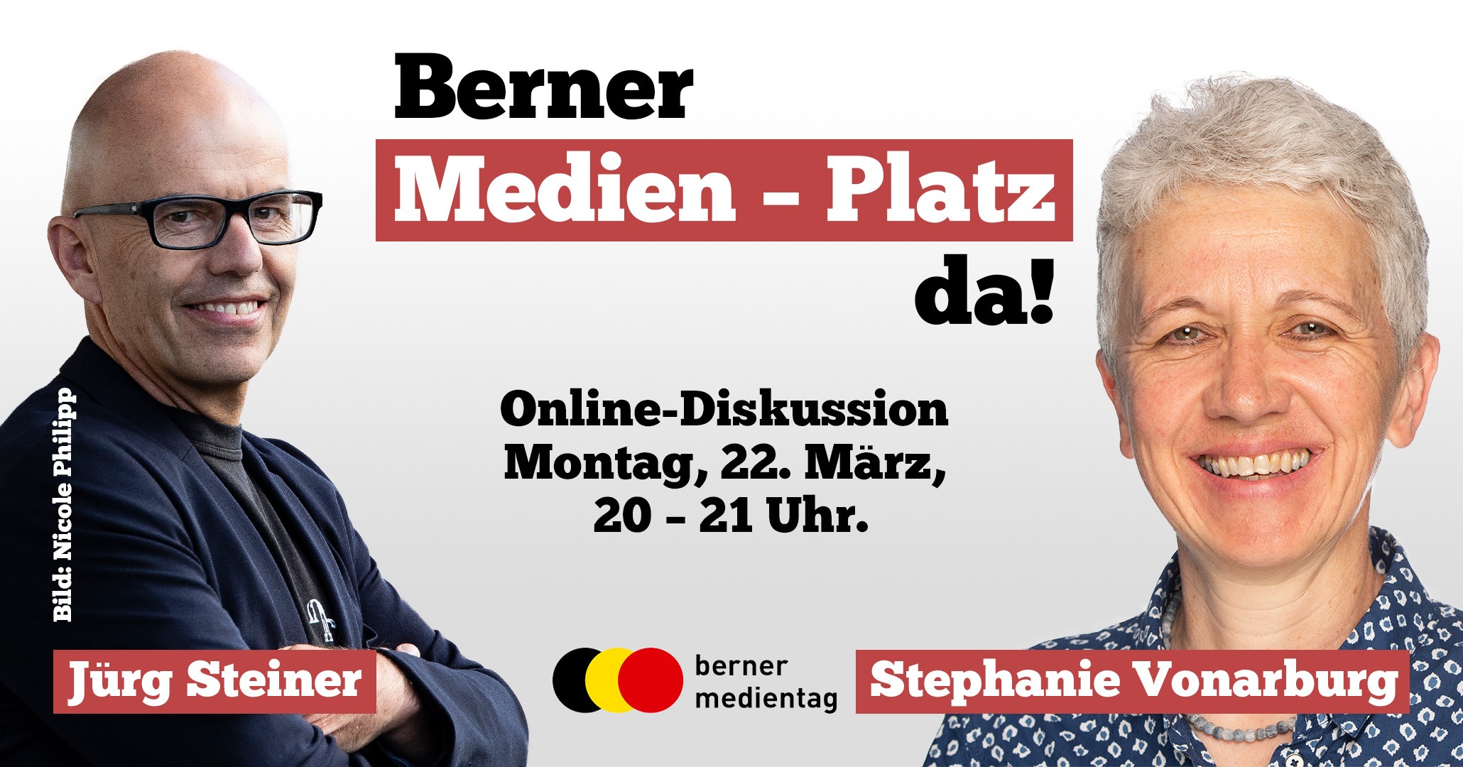22. März: Online-Diskussion: Berner Medien – Platz da!